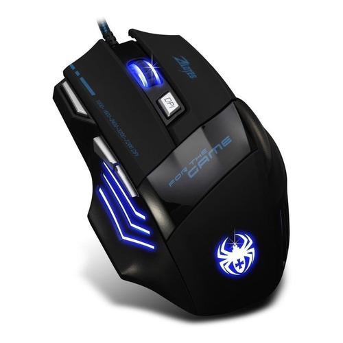 MOUSE USB OPTICAL 3600 DPI GAMER G2 LED RGB 6 BOTONES ERGONO