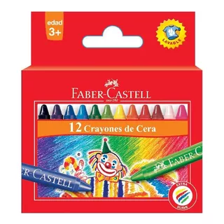 Crayones Crayon Faber De Cera Faber Castell X 12 Colores Color Multicolor