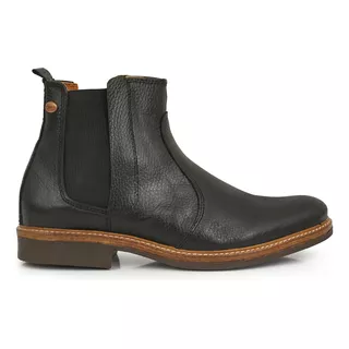 Bota Cuero Hombre Briganti Zapato Taco Goma Botita Hcbo00938