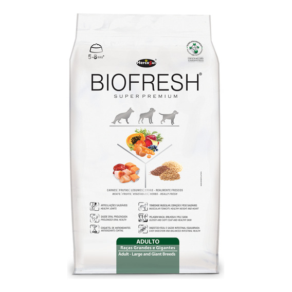 Biofresh Adulto Raza Grande Y Gigante 15kg