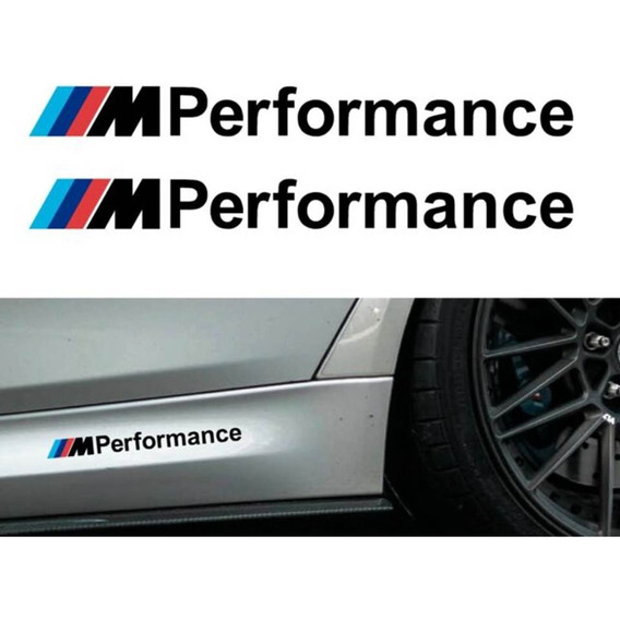 Stickers Bmw M Performance 2 Pzas Para Facias Estribos 325i