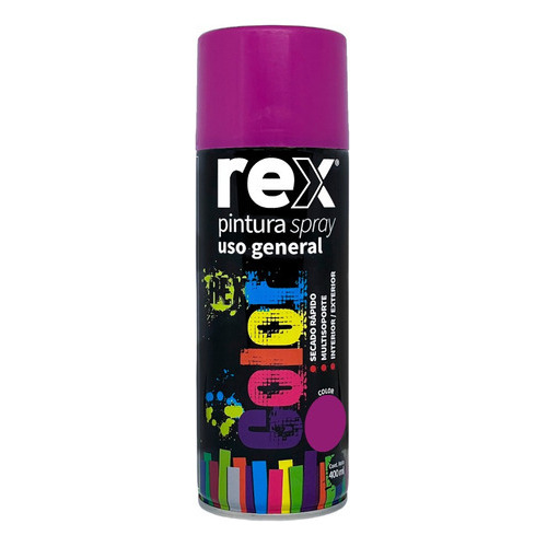 Pintura Aerosol Spray Uso General Secado Rápido Rex Color Violeta
