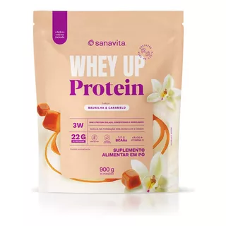 Whey Up Protein Sabor Baunilha E Caramelo Sanavita 900g