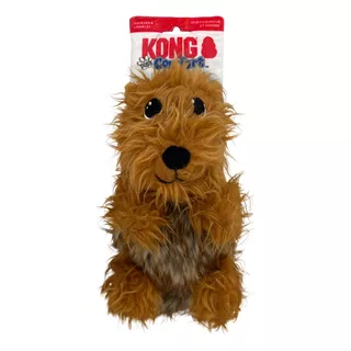 Brinquedo Pelúcia Kong Comfort Pups 2 Em 1 Para Cães Pequeno Cor Marrom