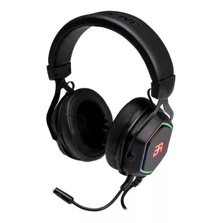 Acteck Audífonos Gamer Over Ear Balam Rush Hesix Br-929776 Color Negro Color De La Luz Rgb