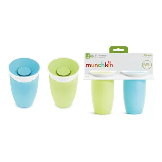 Set Vasos Sorber Bebe Niños 360° Antiderrame Munchkin® 10oz