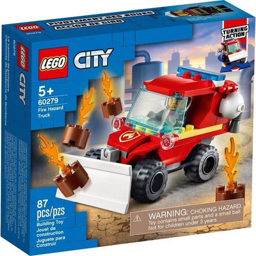 Lego® City - Furgoneta De Asistencia De Bomberos (60279) Cantidad de piezas 87