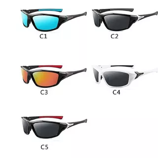 Oculos Esportivo Sol Ciclismo Visão Noturna Uv400 Polarizado Cor Da Armação Unico Cor Da Lente C4- Branco