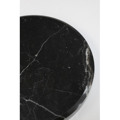 Lampara De Pie Arco Rock L Base Marmol Negro Apto Led Cie