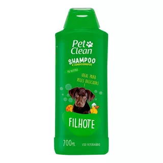 Shampoo Para Cachorros E Gatos Filhote Pet Clean 700ml Fragrância Suave