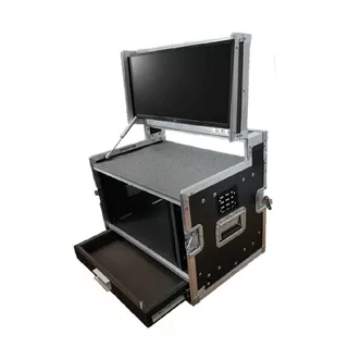 Case Rack Para Ui24 + Monitor 55cm + 3u + Gaveta