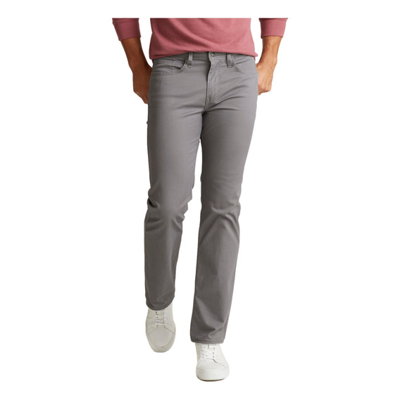 Pantalón Casual Jean Cut Straight Fit Gris Dockers