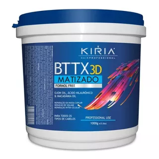 Botox Capilar Matizado Kiria Bttx 3d Zero Formol 1000g