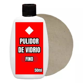 Pulidor Vidrio Oxido Cerio 50cc Fino + Pad Pulidora 5 Abrojo
