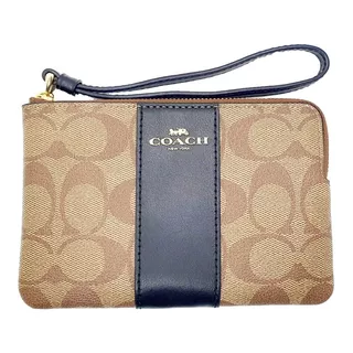 Bolsa Coach Wristlet Corner Zip