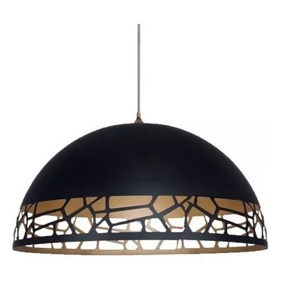 Lampara Colgante Moderna Calada Bari Semi Esfera Apto Led Rd