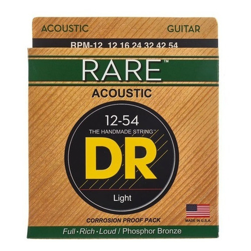 Dr Strings Rpm-12 Encordadura Guitarra Elec/acust 12-54 Rare