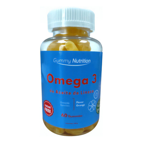Omega 3 Aceite De Linaza 60 Gomitas Antiinflamatorio Usa Sabor Natural