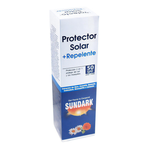 Protector Solar Sundark+repelente Spf50 120gr