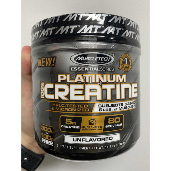 Creatina Muscletech 80 Servicios Crecimiento Muscular Fuerza