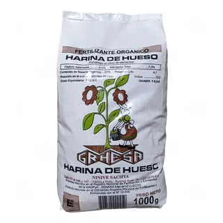 Harina De Hueso 12 Kg Fertilizante Orgánico Floracion 