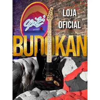 Guitarra Seizi Vintage Budokan Hss Black Gold Cor Preto Orientação Da Mão Destro
