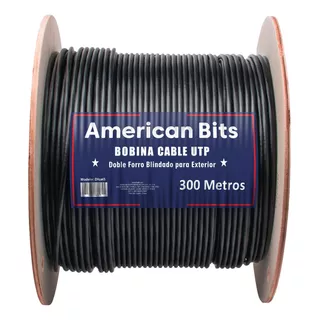 Cable Utp Cat5e P/ Exterior Doble Forro Cal24 Bobina 305m