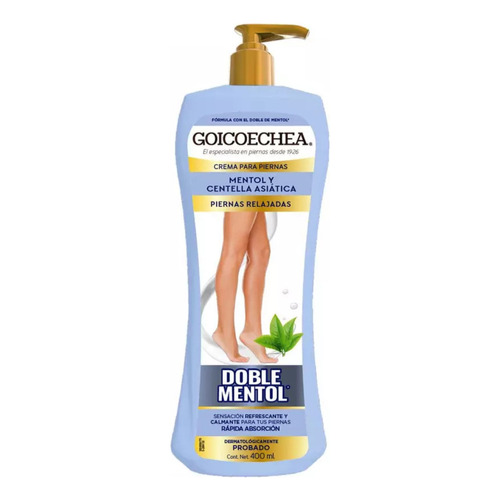 Goicoechea Crema Efecto Doble Mentol Detox 400 Ml