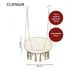 Hamaca Paraguaya Silla Colgante Redonda Interior Exterior Jardin Patio Imback Color Blanco