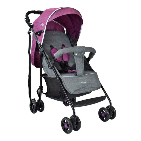 Coche Para Bebe Happy Baby Verso Color Rosa