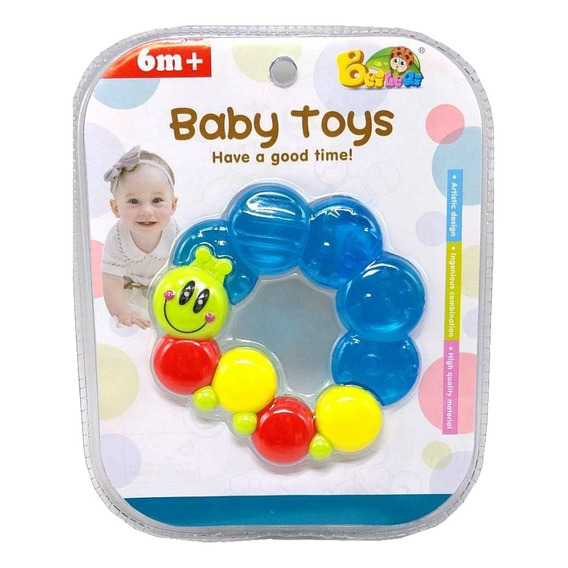 Sonajero Mordillo Baby Toys Faydi Color Gusanito