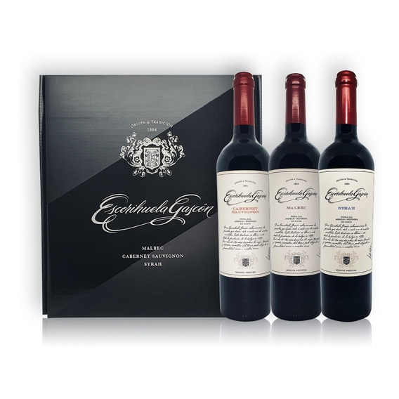 Vino Escorihuela Gascón Syrah Malbec Cab Sauv C/estuche