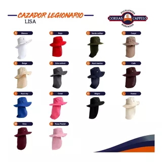 Paquete 10 Sombreros Cazador Legionario Colores A Elegir 