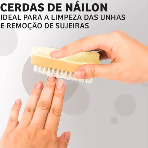 Cepillo limpia manos y uñas nylon