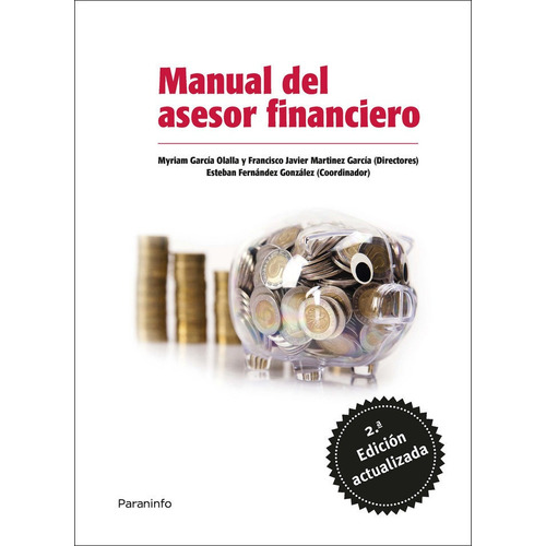Manual Del Asesor Financiero. 2ãâª Ed., De Manzanares Allén, Jose. Editorial Ediciones Paraninfo, S.a, Tapa Blanda En Español