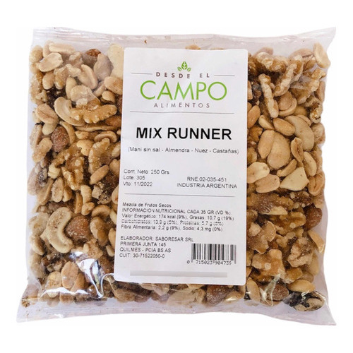 Mix Runner Desde El Campo X 250 Grs