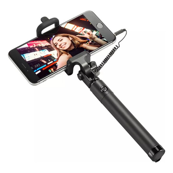Palo Selfie Baston Palito Extensible Con Cable 78cm