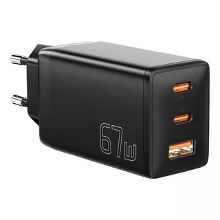 Carregador Rápido Triplo Usb-c+a 67w Pd Gan Qc 4.0 Essager