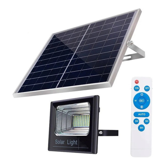 Panel Solar De Luz Led Con Sensor Y Control 100w Febo