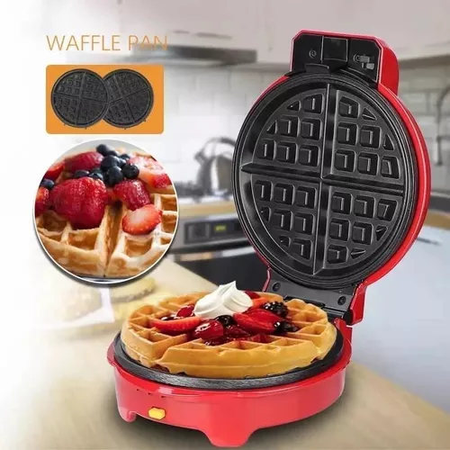 Waflera Máquina Waffles Crepera Cupcake Mini Waflera 3 En 1