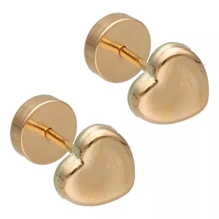 Aros Abridores De Oro 20k Ch Corazón 6mm Ch-316