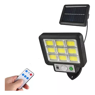 Lámpara Solar Control Remoto Y Sensor De Movimiento 108 Cob