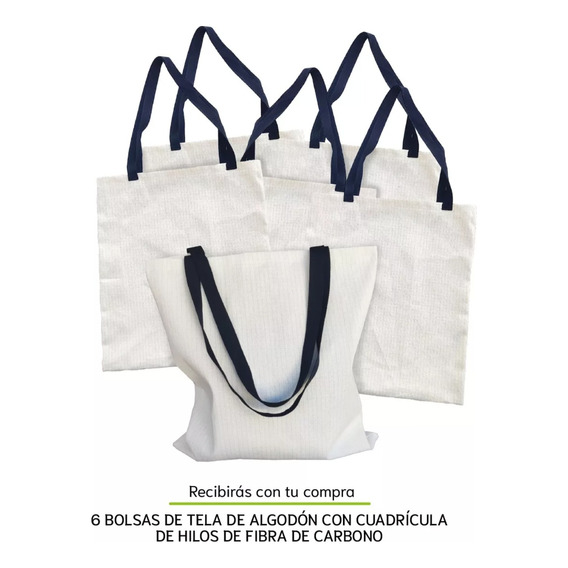 Bolsa De Tela Premium Gabardina (no Manta) 6pz Para Estampar