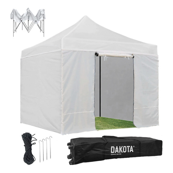 Gazebo 3x3 Autoarmable Paredes + Puerta + Estacas + Bolso