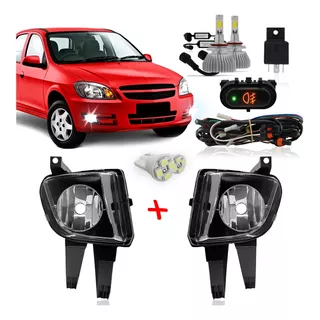 Kit Farol Milha Celta Prisma 2007 2008 A 2011 + Super Led