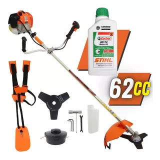 Roçadeira À Gasolina Robusta + Óleo Stihl 62cc 3hp