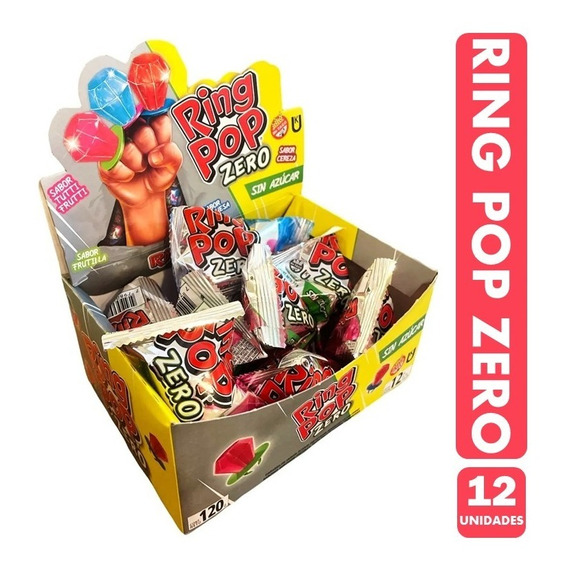 Caramelo Ring Pop Zero (caja Con 12 Unidades)