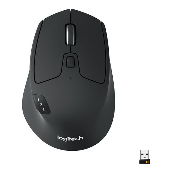 Mouse Bluetooth Logitech M720 Triathlon Multidispositivo Color Negro