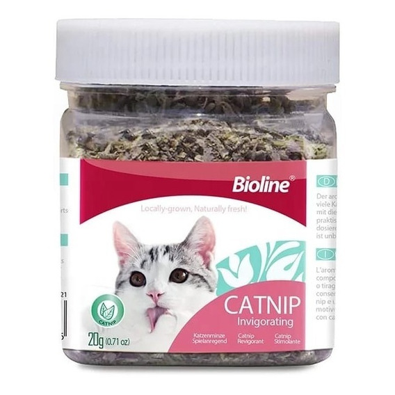 Catnip Hierba Seca Bioline Para Gatos 20gr / Codystore