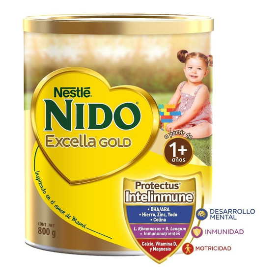 Nestle Nido Excella Gold Lata A Partir De 1 Año + 800g